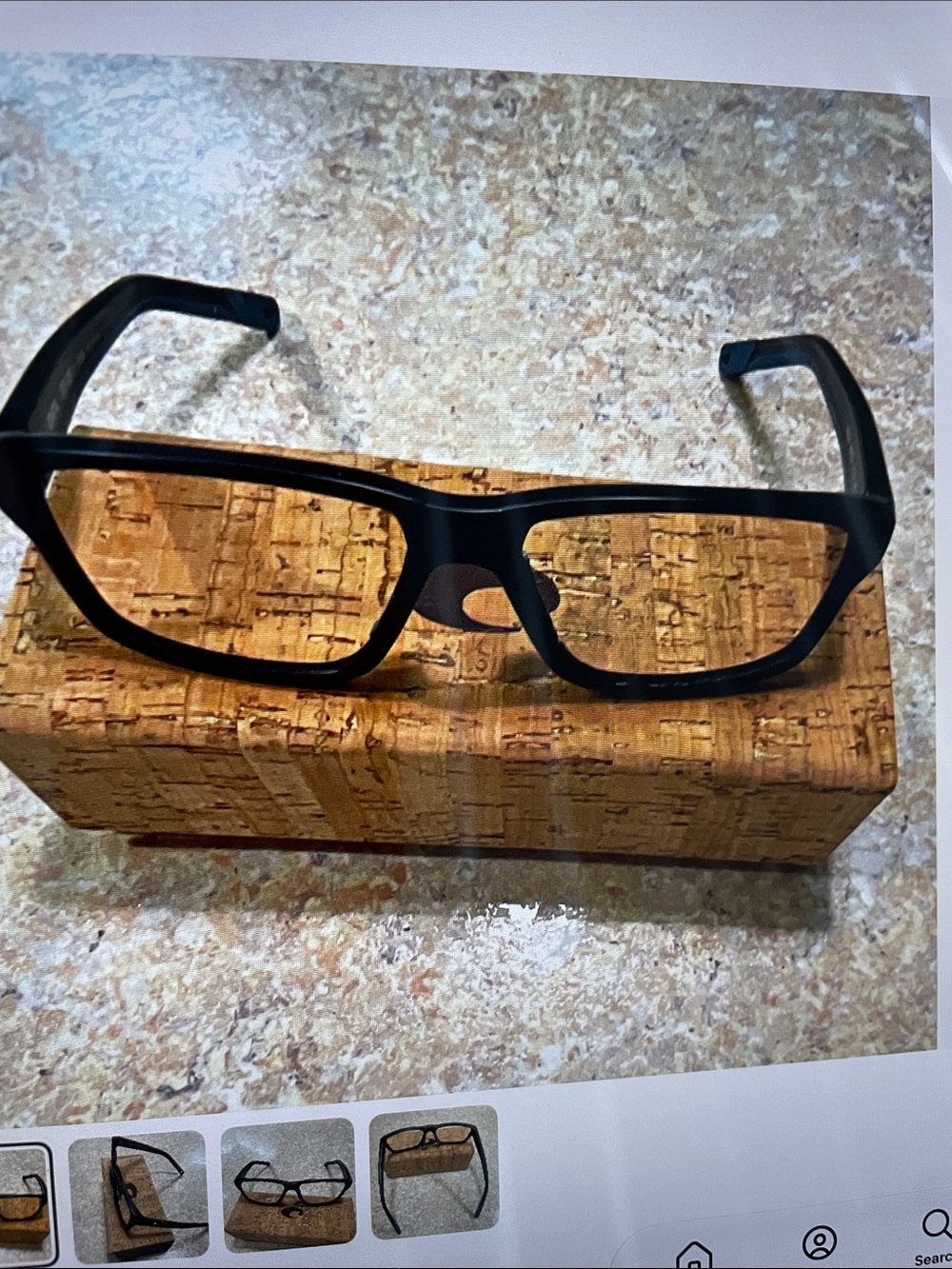 Costa DCT2001 black rectangular full rim
Plastic frame 55-19-145 with case